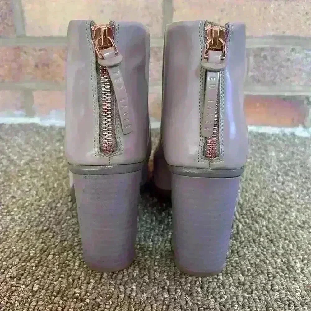 Ted Baker London Lorca zipper back heeled ankle booties - Picture 5 of 8